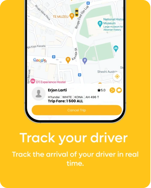 Track Your Driver Speed Taxi App