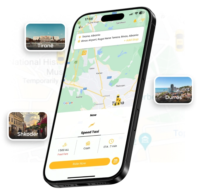 SpeedTaxi App Mobile Mockup