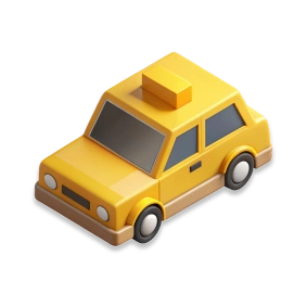 3d Taxi Car